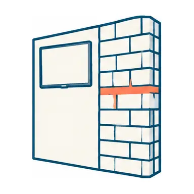 Schematic: Brick, block or concrete
