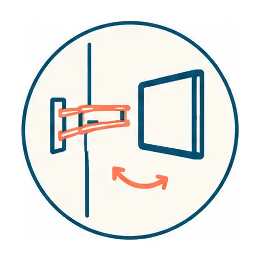 Schematic icon: Full-Motion TV Mounts