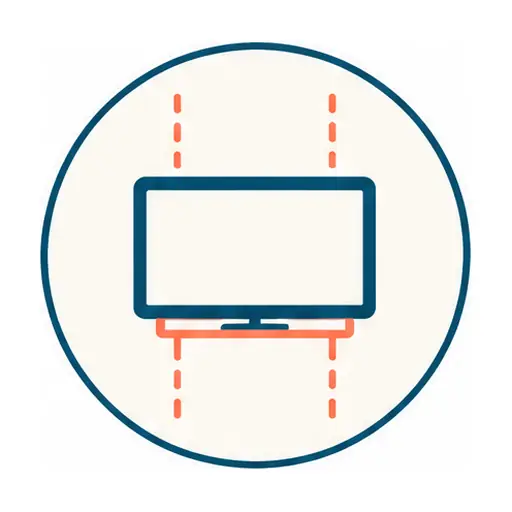 Schematic icon: TV Wall Mounting